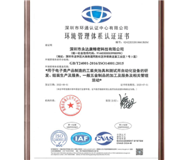 ISO14001:2015认证