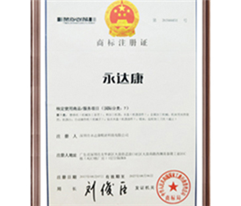 Company trademark certificate